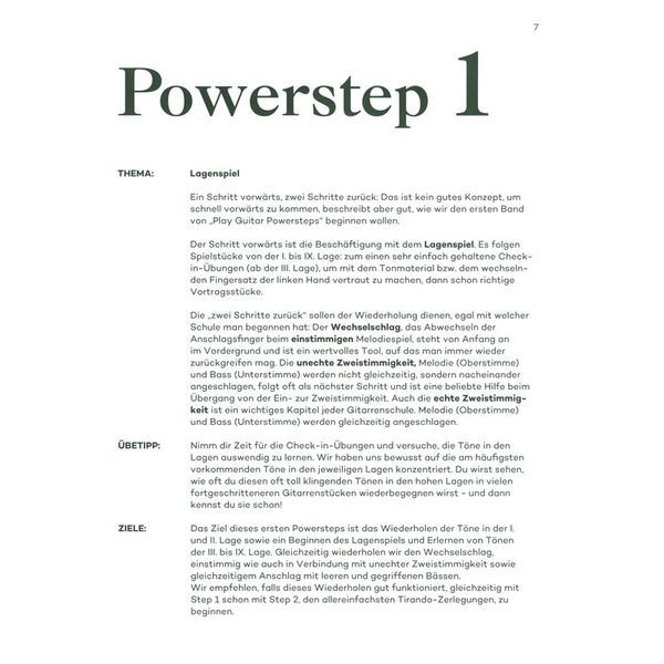 Edition Dux Play Guitar Powersteps 1
