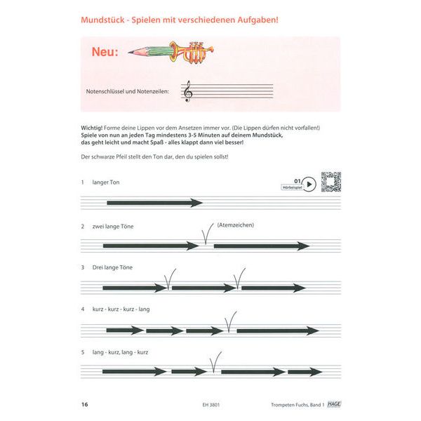 Hage Musikverlag Trompeten Fuchs 1