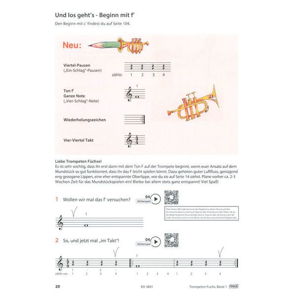 Hage Musikverlag Trompeten Fuchs 1