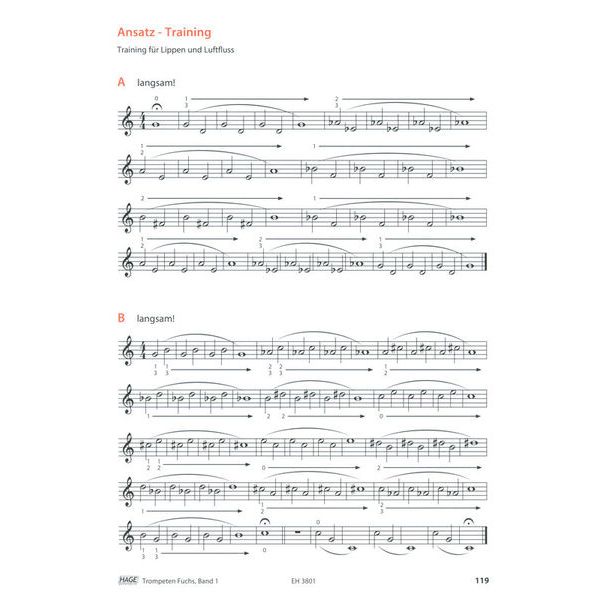 Hage Musikverlag Trompeten Fuchs 1